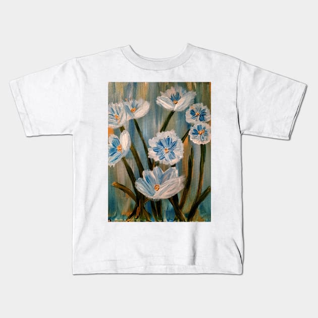 Some a mix of different wildflowers Kids T-Shirt by kkartwork